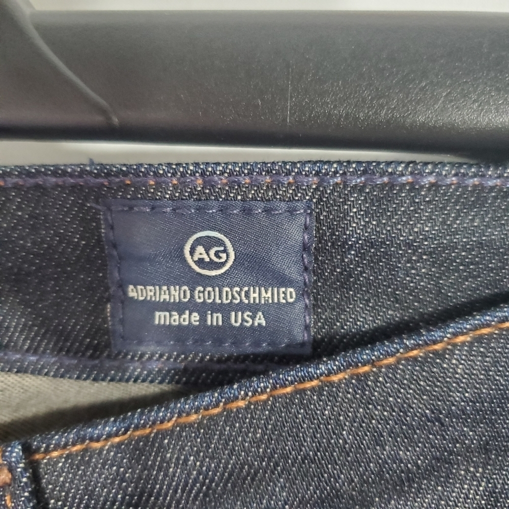AG Adriano Goldshmied size 25R The Stevie Slim Straight Skinny Jeans Dark - Picture 2 of 8